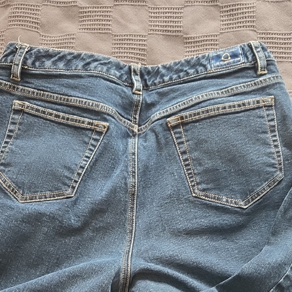 Liz Claiborne Blue Straight Leg Jeans - Picture 4 of 10